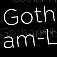 gotham light font web font